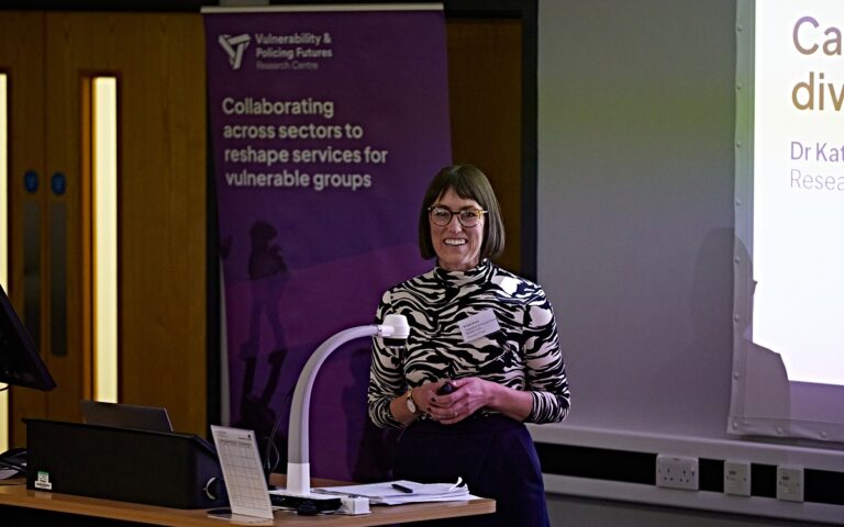 Dr Kate Brown speaking at an event