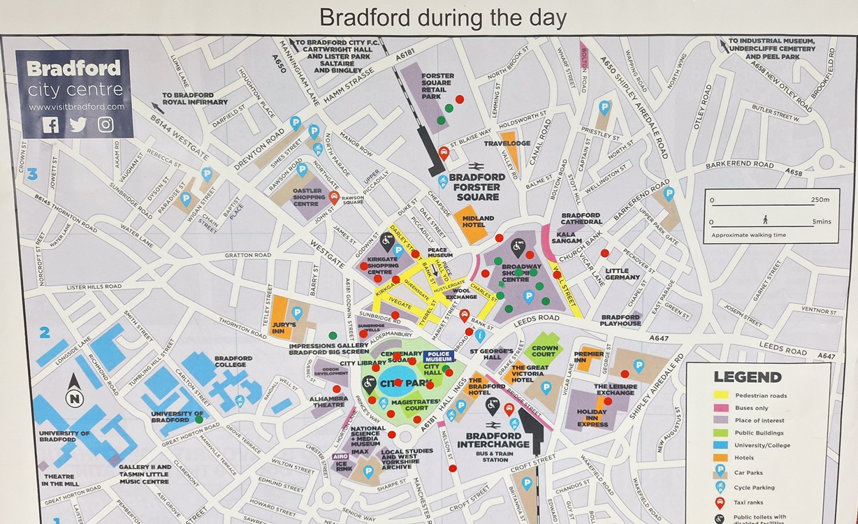 Safety In Bradford Voices Of Women And Girls Bradford Map Stickers 
