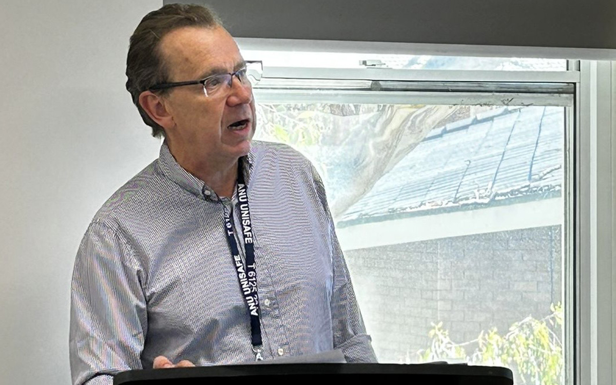 Professor Adam Crawford speaking