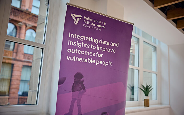 Vulnerability & Policing Futures Research Centre pull-up banner